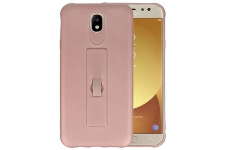 BAOHU Carbon series hoesje - Backcover Geschikt voor Galaxy J7 2017 Roze