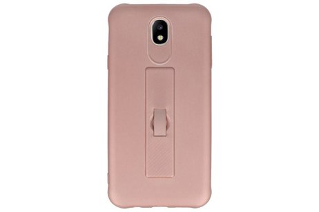 BAOHU Carbon series hoesje - Backcover Geschikt voor Galaxy J7 2017 Roze