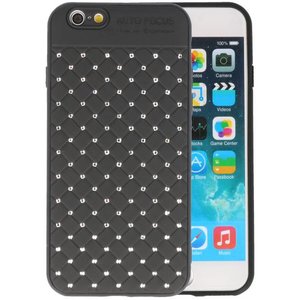 BAOHU Witte Chique Hard Cases - Hoesje Geschikt voor iPhone 6 Zwart