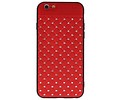 Witte Chique Hard Cases voor iPhone 6 Rood