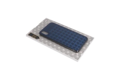 BAOHU Witte Chique Hard Cases - Hoesje Geschikt voor iPhone X Blauw