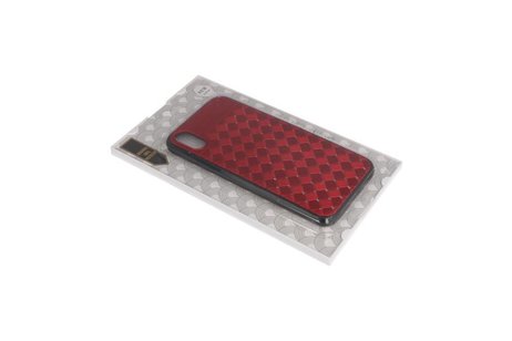 BAOHU Witte Chique Hard Cases - Hoesje Geschikt voor iPhone X Rood