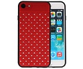 Witte Chique Hard Cases voor iPhone 8 - 7 Rood