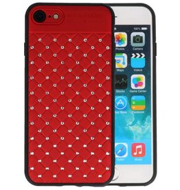 BAOHU Witte Chique Hard Cases voor iPhone 8 - 7 Rood