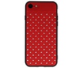 Witte Chique Hard Cases voor iPhone 8 - 7 Rood