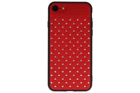 BAOHU Witte Chique Hard Cases - Hoesje Geschikt voor iPhone 8 - 7 Rood