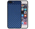 BAOHU Witte Chique Hard Cases - Hoesje Geschikt voor iPhone 8 - 7 Plus Blauw