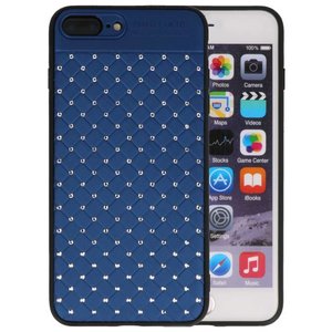 BAOHU Witte Chique Hard Cases - Hoesje Geschikt voor iPhone 8 - 7 Plus Blauw