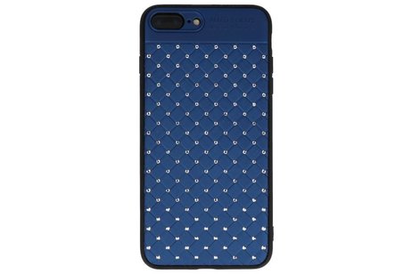 BAOHU Witte Chique Hard Cases - Hoesje Geschikt voor iPhone 8 - 7 Plus Blauw