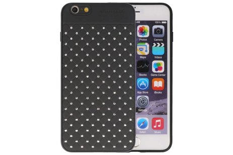 BAOHU Witte Chique Hard Cases - Hoesje Geschikt voor iPhone 6 Plus Zwart