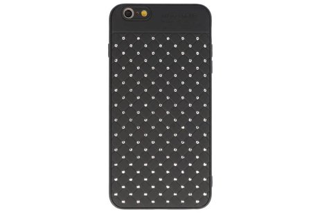 BAOHU Witte Chique Hard Cases - Hoesje Geschikt voor iPhone 6 Plus Zwart