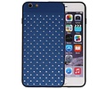 BAOHU Witte Chique Hard Cases - Hoesje Geschikt voor iPhone 6 Plus Blauw