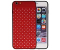BAOHU Witte Chique Hard Cases - Hoesje Geschikt voor iPhone 6 Plus Rood