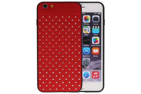 Witte Chique Hard Cases voor iPhone 6 Plus Rood