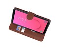 BAOHU Hoesje Geschikt voor Samsung Galaxy J8 - Kaarthouder Book Case Telefoonhoesje - Mocca