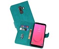 BAOHU Hoesje Geschikt voor Samsung Galaxy J8 - Kaarthouder Book Case Telefoonhoesje - Groen