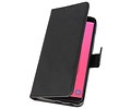 BAOHU Hoesje Geschikt voor Samsung Galaxy J8 - Kaarthouder Book Case Telefoonhoesje - Zwart