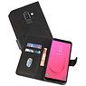 BAOHU Samsung Galaxy J8 Hoesje Kaarthouder Book Case Telefoonhoesje Zwart