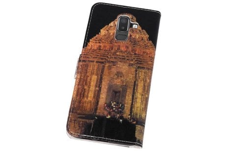 BAOHU Temple  Bookstyle Hoesje Geschikt voor Samsung Galaxy J8