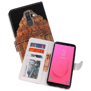 BAOHU Temple  Bookstyle Hoesje Geschikt voor Samsung Galaxy J8