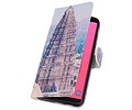 Temple Bookstyle Hoesje Geschikt voor Samsung Galaxy J8