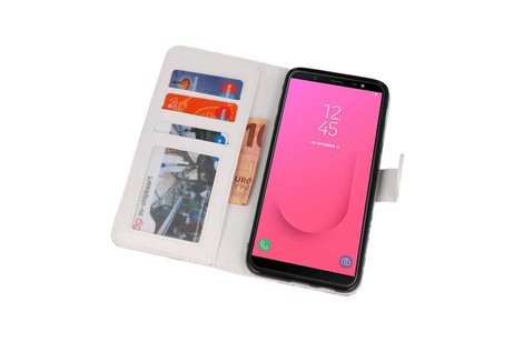 Temple Bookstyle Hoesje Geschikt voor Samsung Galaxy J8