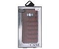 Croco Hard Case voor Samsung Galaxy S8 Donker Bruin