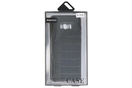 Croco Hard Case voor Samsung Galaxy S8 Plus Zwart