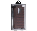 BAOHU Croco Hard Case - Hoesje Hoesje Geschikt voor voor Samsung Galaxy S9 Plus Donker Bruin