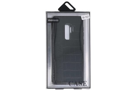 Croco Hard Case voor Samsung Galaxy S9 Plus Zwart
