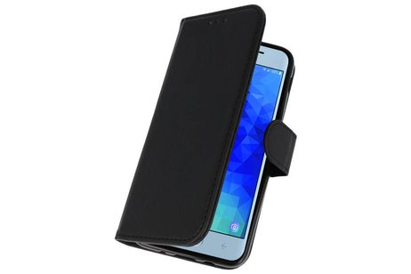 Samsung Galaxy J3 2018 Hoesje Kaarthouder Book Case Telefoonhoesje Zwart