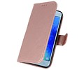 BAOHU Hoesje Geschikt voor Samsung Galaxy J3 2018 - Kaarthouder Book Case Telefoonhoesje - Roze