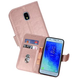 BAOHU Hoesje Geschikt voor Samsung Galaxy J3 2018 - Kaarthouder Book Case Telefoonhoesje - Roze
