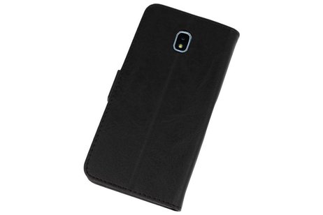 Hoesje Geschikt voor Samsung Galaxy J7 2018 - Kaarthouder Book Case Telefoonhoesje - Zwart