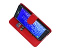 BAOHU Hoesje Geschikt voor Samsung Galaxy J7 2018 - Kaarthouder Book Case Telefoonhoesje - Rood