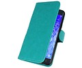 BAOHU Hoesje Geschikt voor Samsung Galaxy J7 2018 - Kaarthouder Book Case Telefoonhoesje - Groen