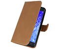 BAOHU Hoesje Geschikt voor Samsung Galaxy J7 2018 - Kaarthouder Book Case Telefoonhoesje - Bruin