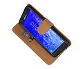 BAOHU Hoesje Geschikt voor Samsung Galaxy J7 2018 - Kaarthouder Book Case Telefoonhoesje - Bruin
