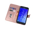 BAOHU Hoesje Geschikt voor Samsung Galaxy J7 2018 - Kaarthouder Book Case Telefoonhoesje - Roze