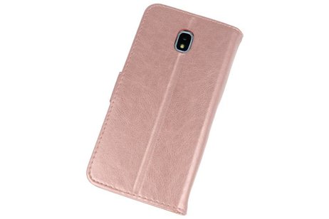 Samsung Galaxy J7 2018 Hoesje Kaarthouder Book Case Telefoonhoesje Roze