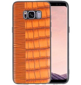 Croco Hard Case voor Samsung Galaxy S8 Bruin