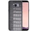 Croco Hard Case voor Samsung Galaxy S8 Plus Zwart