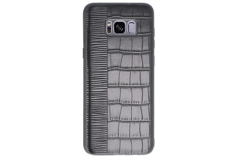 BAOHU Croco Hard Case - Hoesje Hoesje Geschikt voor voor Samsung Galaxy S8 Plus Zwart