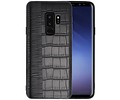 BAOHU Croco Hard Case - Hoesje Hoesje Geschikt voor voor Samsung Galaxy S9 Plus Zwart