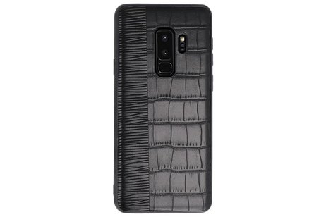BAOHU Croco Hard Case - Hoesje Hoesje Geschikt voor voor Samsung Galaxy S9 Plus Zwart