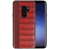BAOHU Croco Hard Case - Hoesje Hoesje Geschikt voor voor Samsung Galaxy S9 Plus Rood