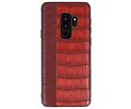 BAOHU Croco Hard Case - Hoesje Hoesje Geschikt voor voor Samsung Galaxy S9 Plus Rood