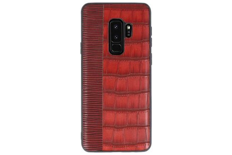 BAOHU Croco Hard Case - Hoesje Hoesje Geschikt voor voor Samsung Galaxy S9 Plus Rood