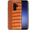 Croco Hard Case voor Samsung Galaxy S9 Plus Bruin