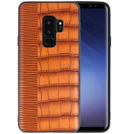 BAOHU Croco Hard Case voor Samsung Galaxy S9 Plus Bruin
